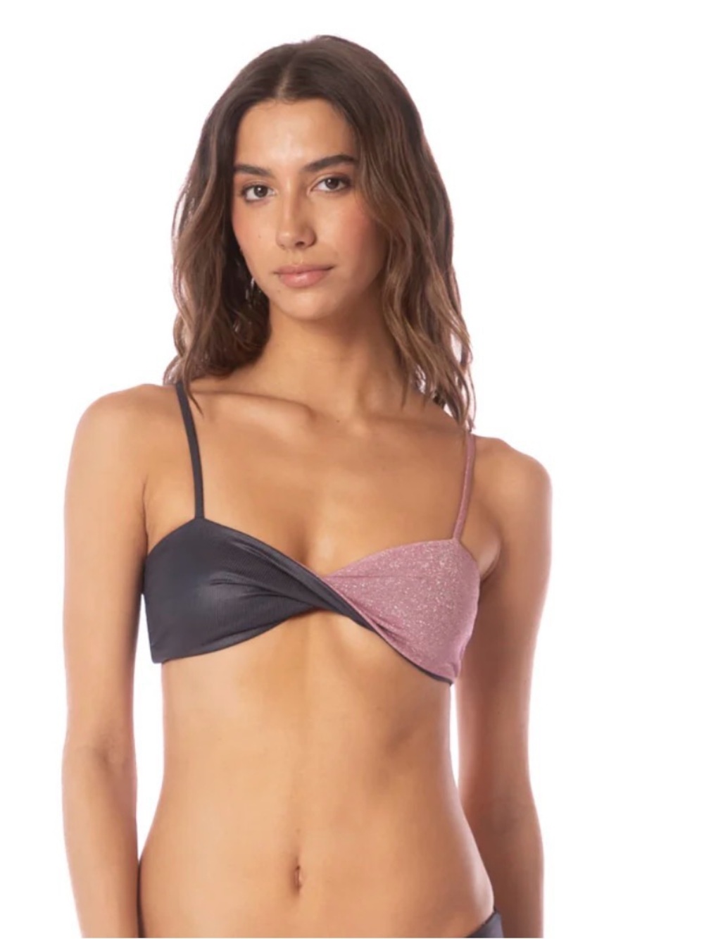 Maaji Black Onyx Sunburst ☀️Bralette Bikini top Medium